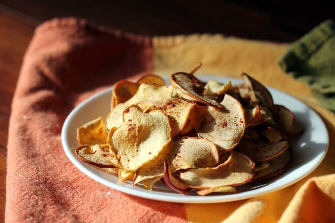 Making your own apple chips is easy and you don't need any special tools to do it! These Baked Apple Chips are a perfect healthy snack!