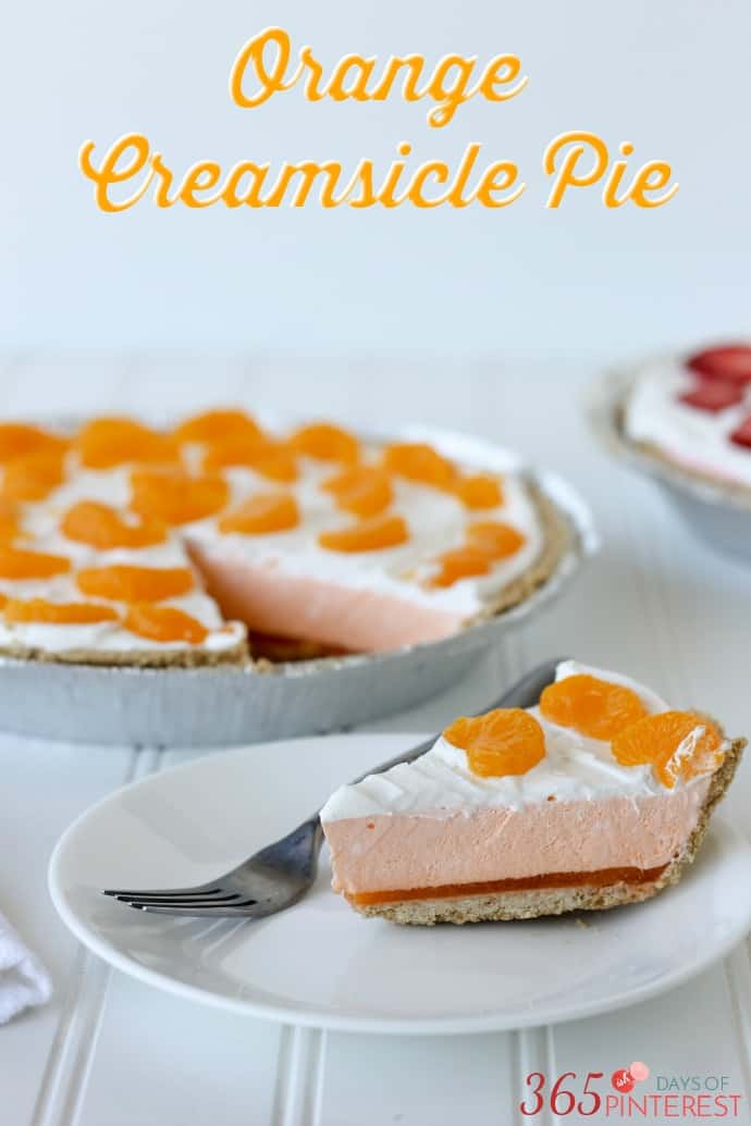 orange creamsicle pie labeled